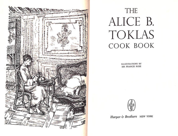 "The Alice B. Toklas Cook Book" 1954 TOKLAS, Alice B. (SOLD)