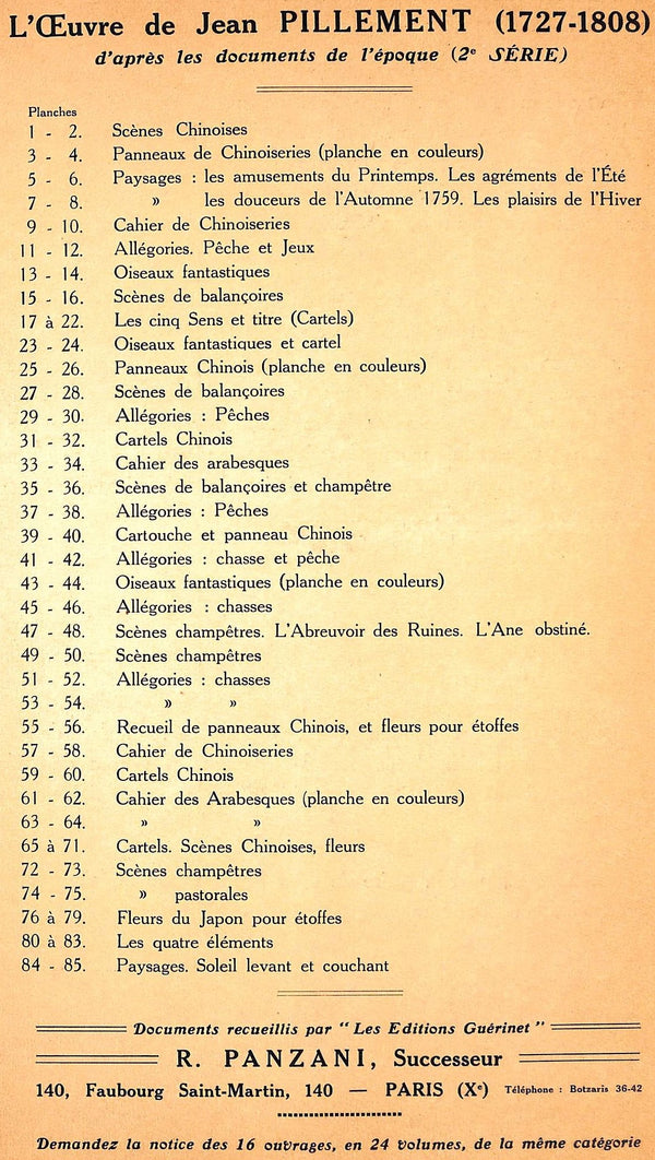 L'Œuvre Décorative Peinte et Gravée