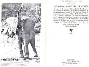 "Big Game Shooting In Africa" 1957 MAYDON, Major H.C. (SOLD)