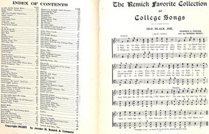 "The Remick Favorite Collection of College Songs" 1909 ROSEY, George