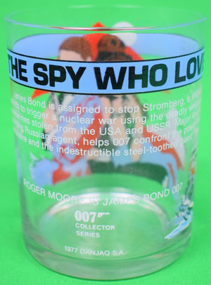 2 'The Spy Who Loved Me' 1977 & 1 'Moonraker' 1979 Old-Fashioned Glasses