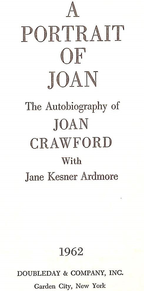 A Portrait Of Joan: An Autobiography