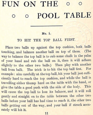 "Fun On The Pool Table" 1902 HERRMANN, Fred