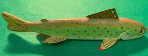 "Set x 4 Jim Pullen Cadillac, MI Speckled Trout Fish Decoys" (SOLD)