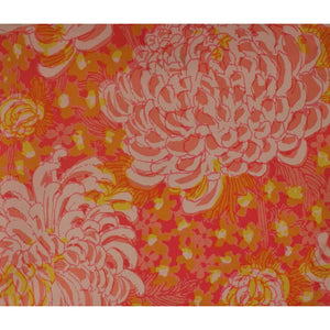 Lilly Pulitzer c1960s Pink & Orange Floral Burst Key West Fabric