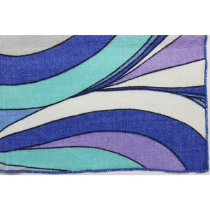 3 Matching Table Mats w/ Purple/Turquoise & Periwinkle Swirl Pattern