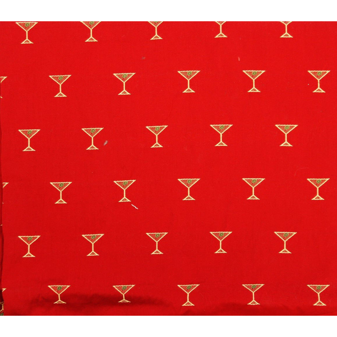 Cherry Red Martini Glass Fabric