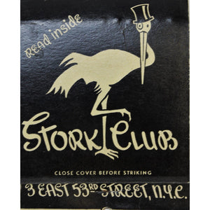Stork Club Oversize Matchbook