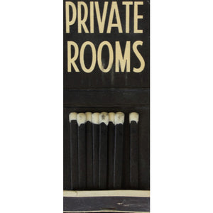 Stork Club Private Rooms Matchbook