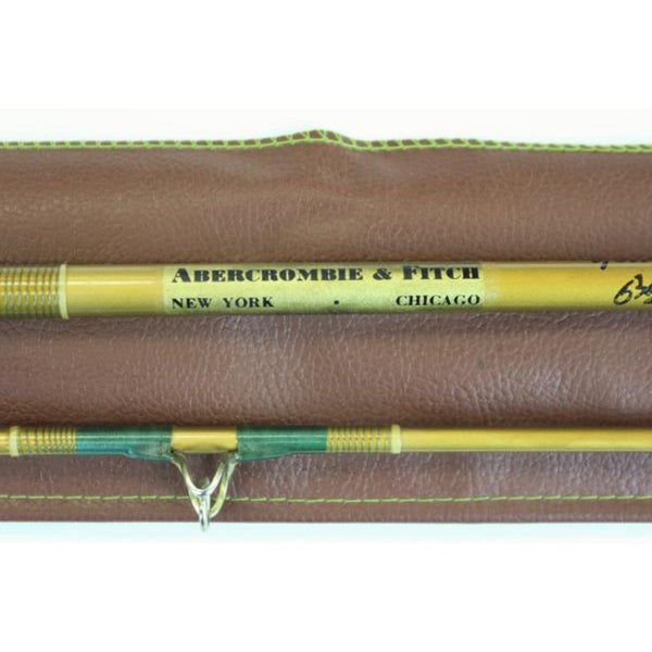 Abercrombie & Fitch 'Yellowstone' Spinning Reel Rod w/ Cork Handle New/ Old c1960s Stock