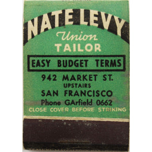 Nate Levy Union Tailor 15 Matchbook