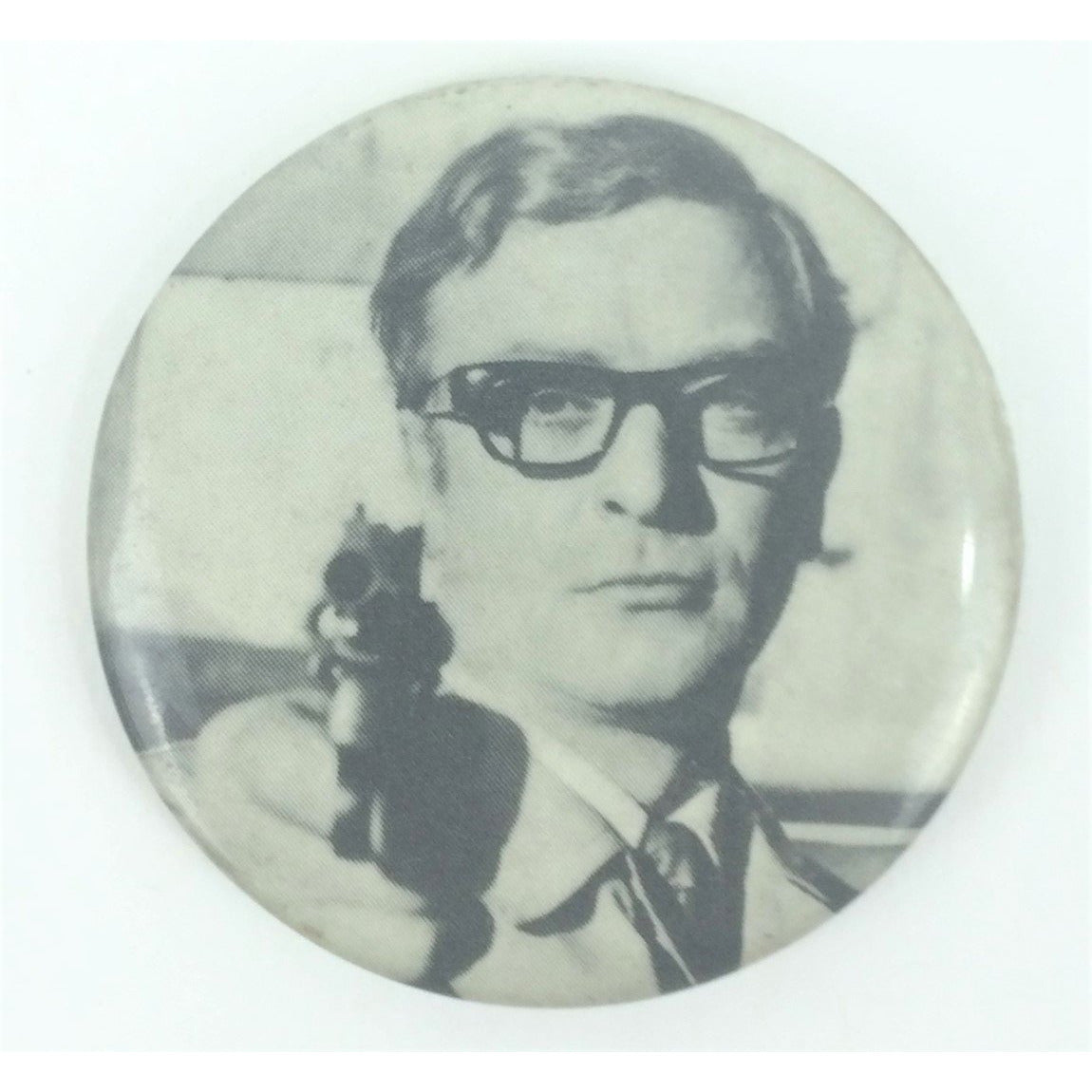 Michael Caine The Ipcress File B&W Pin