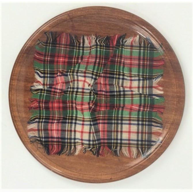 Scotch Tartan Laminated Serving Plate