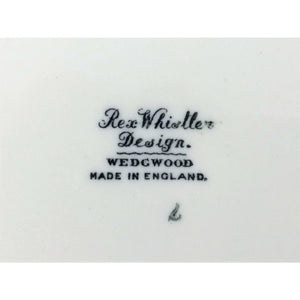 Pair of Rex Whistler Design Clovelly Wedgwood Butter Plates