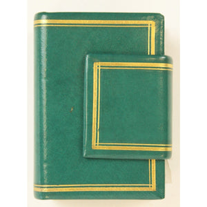 Twin Deck of US Internal Revenue Stamp Playing Cards in Green Leather Casing