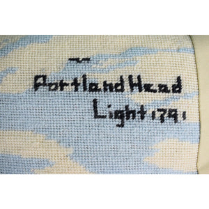 Pair of Lighthouse Custom Needlepoint Pillows