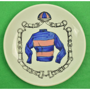 Set of 5 Jockey Ceramic Coasters by Galbiati Milano