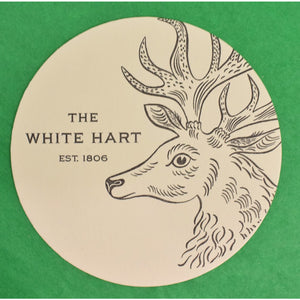 Set of 6 The White Hart Stag Cocktail Coasters
