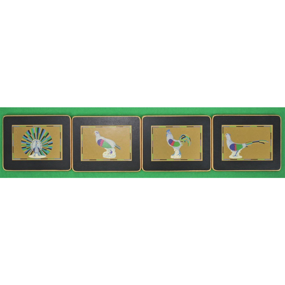 Boxed Set of 4 English Bird Coasters