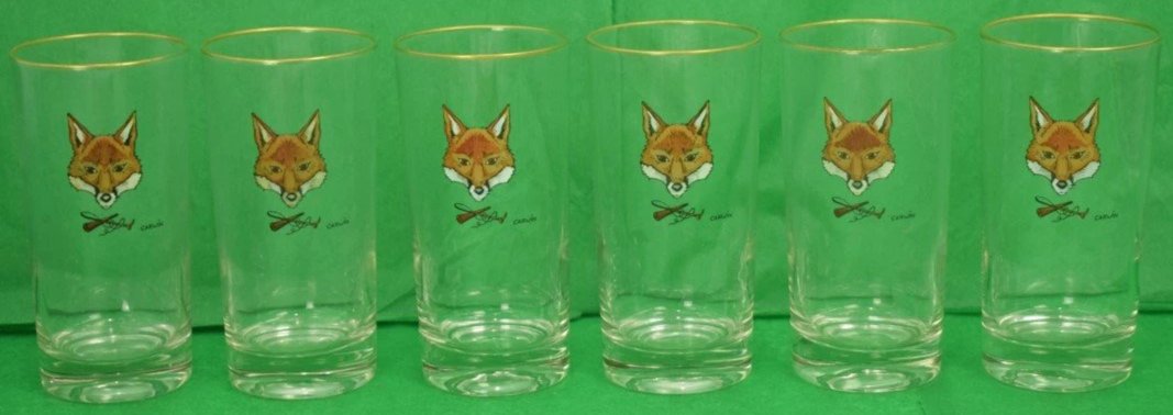 Set of 6 Carwin Foxhead High-Ball Glasses