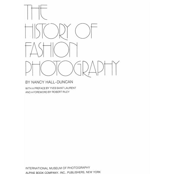 The History Of Fashion Photography