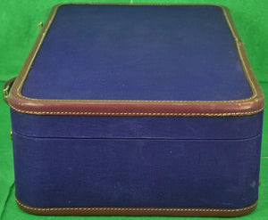 T Anthony Purple Canvas Suitcase