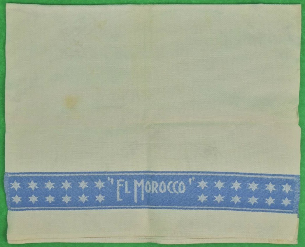El Morocco Club Waiter's Towel