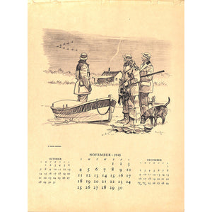 Paul Brown Brooks Brothers Calendar 1945