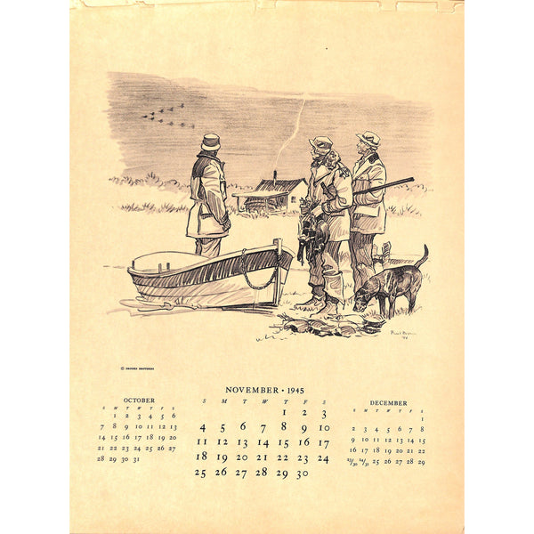 Paul Brown Ltd Edition Calendar 1945 for Brooks Brothers