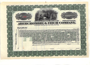 Abercrombie & Fitch Stock Certificate