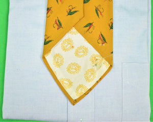 "Chipp Mustard Wool Challis Trout-Fly Tie" (SOLD)