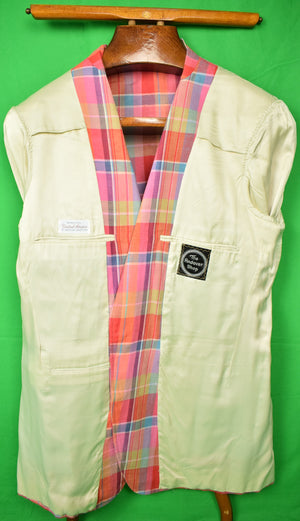 "The Andover Shop Pastel Madras Plaid Jacket" Sz: 42L (SOLD)