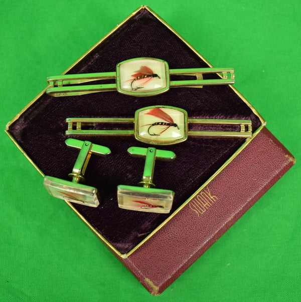 ansen men's fish tie pin in box Swank Set of Trout Fly 2 Bars & Pair of T-Back Cufflinks Model:SLTST761H 20-50lb no fade braid Fish Cross Lapel Pin Mustad VS. Owner Inline