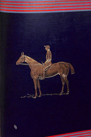 Horse-Racing in France (1886) and Horse-Racing in England (1893) in Custom Navy Leather Bindings, Robert Black, M. A.