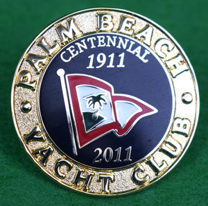 Palm Beach Yacht Club 2011 Centennial Enamel Pin
