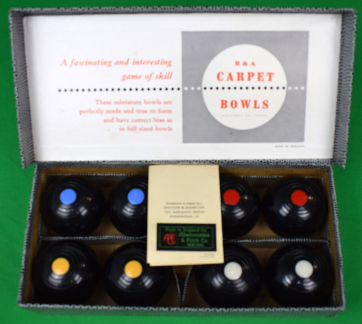 "Abercombie & Fitch x B&A Banda Carpet Bowls Made In England" (New In Box)