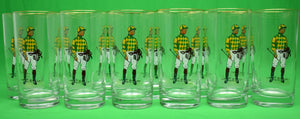 Set x 12 "21" Club Jockey Highball Cocktail Glasses