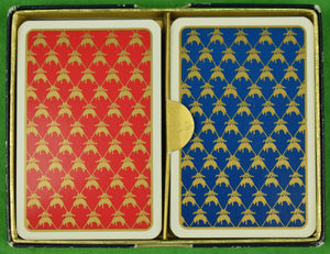 Brooks Brothers Twin Box Set Of Red/ Navy Bridge Playing Cards