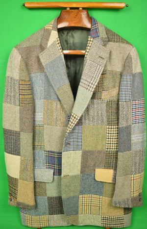 "The Andover Shop Patch Panel Tweed c1981 Sport Jacket" Sz: 48L