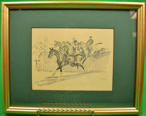 "Clearing The Fence by Paul Brown for Brooks Brothers" (SOLD)