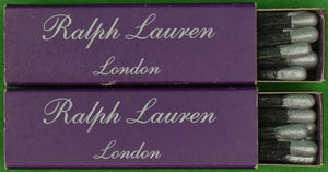 "Pair x Ralph Lauren London Purple Label Matchbooks" (SOLD)