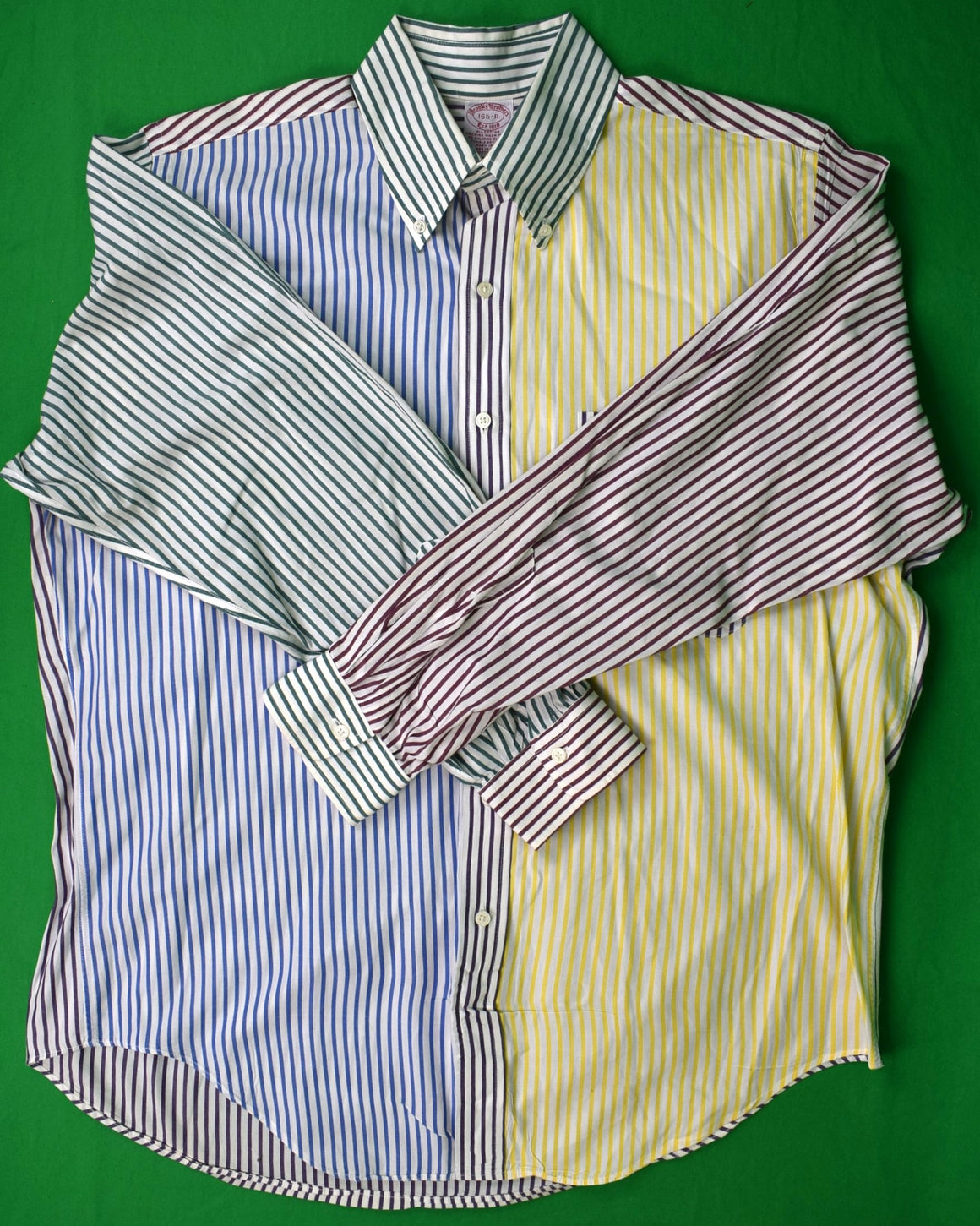 "Brooks Brothers Multi Stripe c1980s Fun Shirt" Sz16 1/2-R (SOLD)