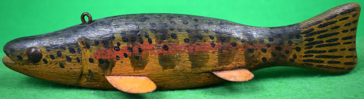 "Hand-Carved/ Painted Fish Decoy"