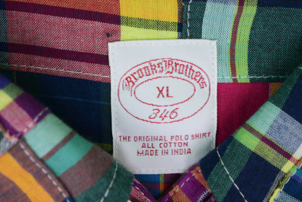 Brooks Brothers 346 Patch Madras L/S BD Shirt