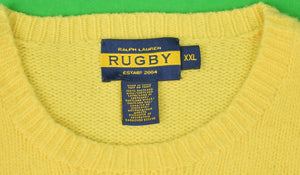 "Rugby Ralph Lauren Yellow Shetland 'Shaggy Dog' Crewneck Sweater" Sz: XXL