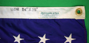 "Abercrombie & Fitch 50-Star c1960s Flag"