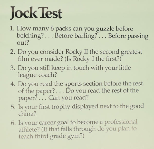 "Are You A Jock?" c1980 Poster (SOLD)