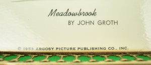 "Meadowbrook Polo Match c1953 Cocktail Tray" by John Groth (SOLD)