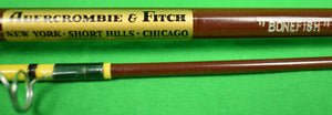 Abercrombie & Fitch "Bonefish" 2 Piece Spin Casting Rod w/ Cork Handle In Tubular Case (SOLD)