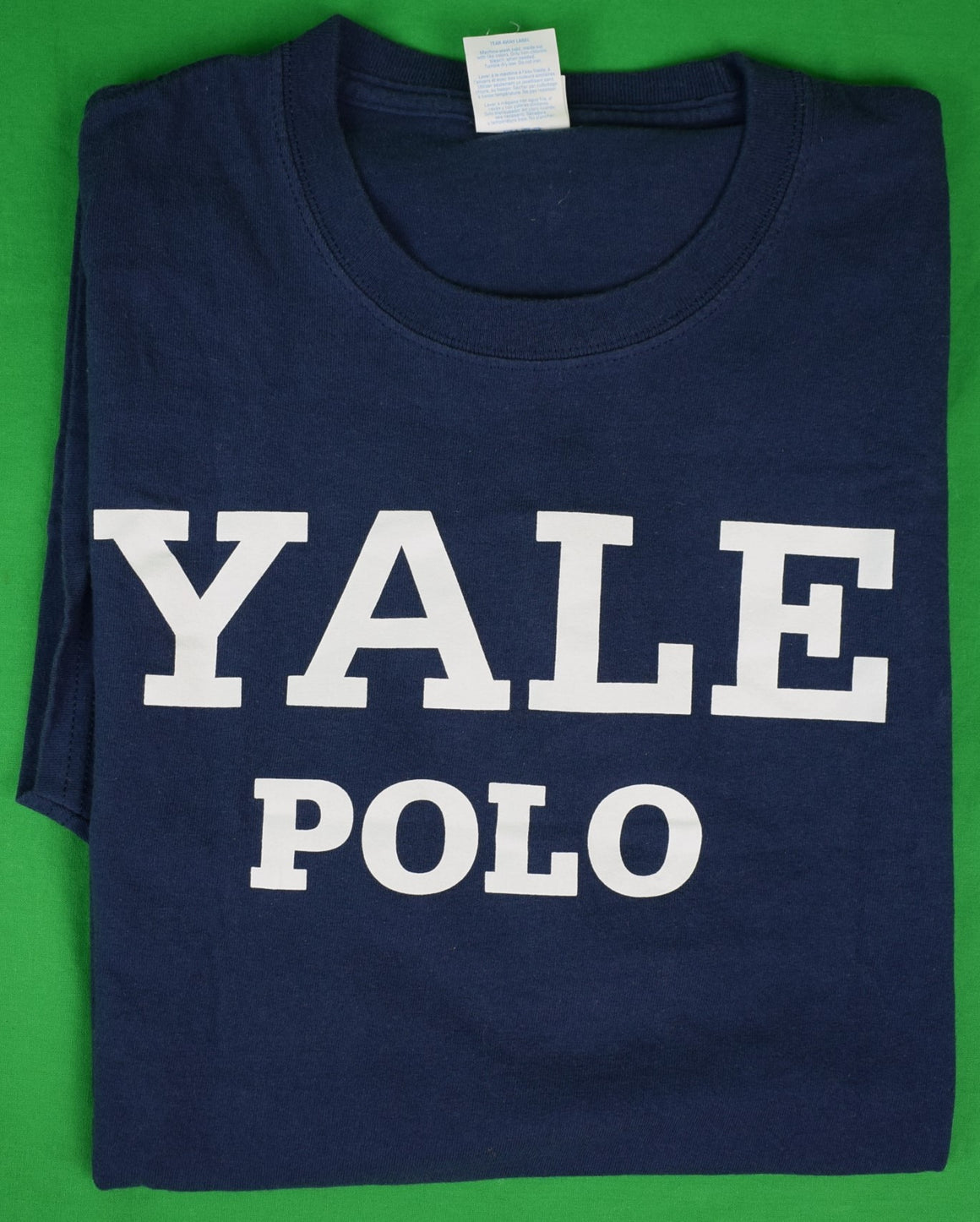 "Yale Polo Navy Cotton T Shirt" Sz XL (DEADSTOCK) (SOLD)